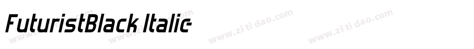 FuturistBlack Italic字体转换